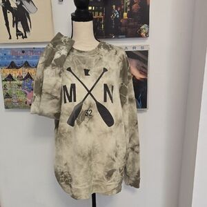 Olive Tie-Dye Sweatshirt